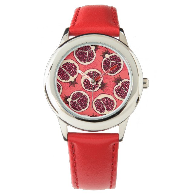 Pomegranaat 2 horloge (Voorkant)