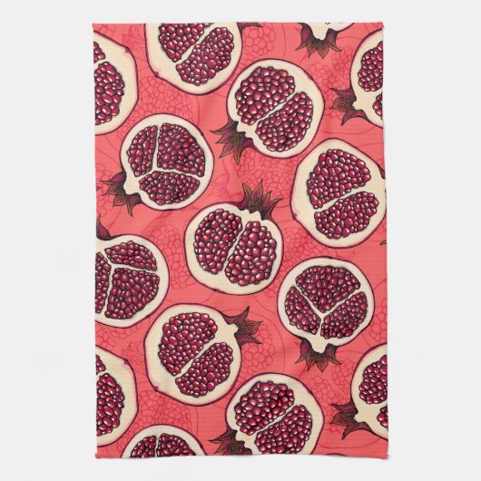 Pomegranaat 2 theedoek (Verticaal)