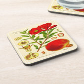 Pomegranaat Bier Onderzetter (Linkerzijde)