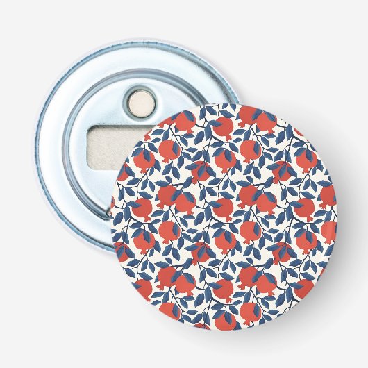 Pomegranaat Button Flesopener (Voorkant)