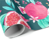 Pomegranaat Cadeaupapier (Rol Hoek)