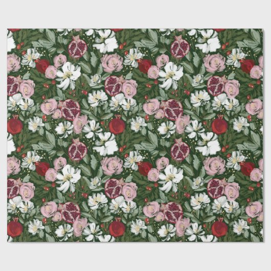 Pomegranaat Cadeaupapier (Vlak)