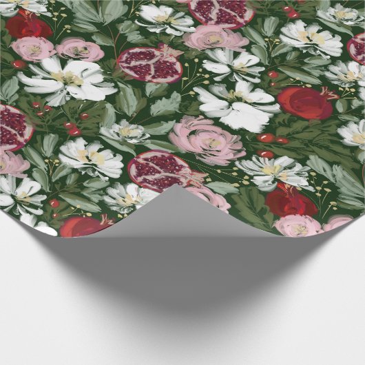 Pomegranaat Cadeaupapier (Hoek)