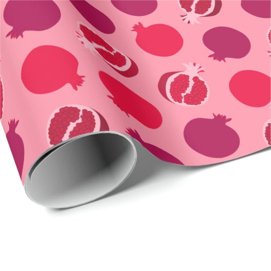 Pomegranaat Cadeaupapier (Rol Hoek)
