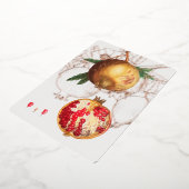 Pomegranaat door Redouté Folie Feestdagenkaart (Gedraaid)