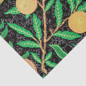 Pomegranaat en Bloemen op filialen Tissuepapier (Detail)