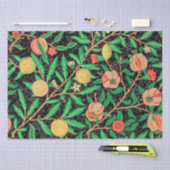 Pomegranaat en Bloemen op filialen Tissuepapier (Craft)