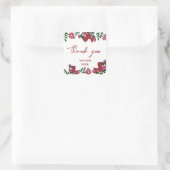 Pomegranaat Fruite Birthday Gift Vierkante Sticker (Tas)