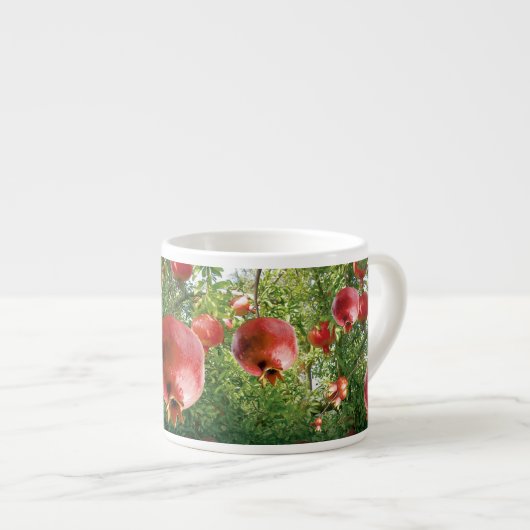 Pomegranaat in de Full Bloom Espresso Cup Kop (Voorkant rechts)