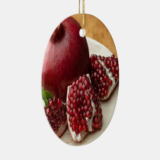 Pomegranaat Keramisch Ornament (Rechts)