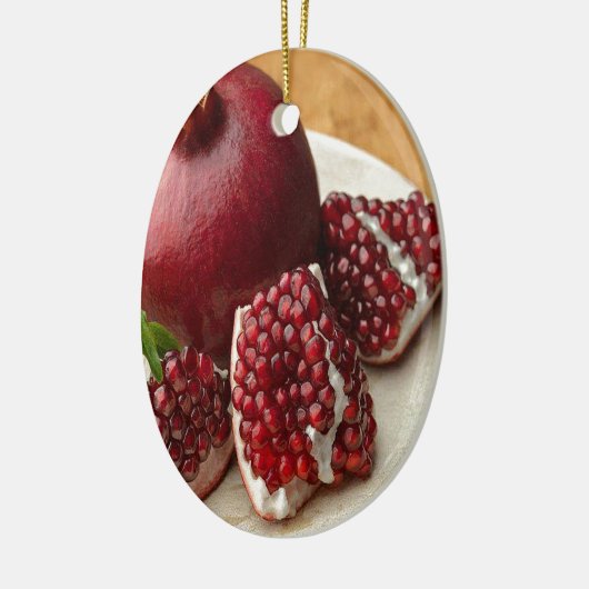 Pomegranaat Keramisch Ornament (Links)