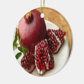 Pomegranaat Keramisch Ornament (Links)