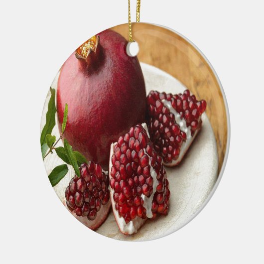 Pomegranaat Keramisch Ornament (Links)