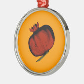 Pomegranaat Metalen Ornament (Links)