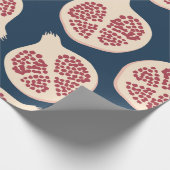 Pomegranaat naadloos patroon, achtergrond met pome cadeaupapier (Hoek)