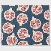 Pomegranaat naadloos patroon, achtergrond met pome cadeaupapier (Vlak)