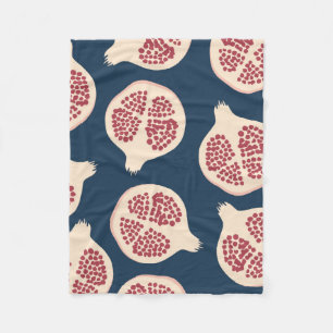 Pomegranaat naadloos patroon, achtergrond met pome fleece deken