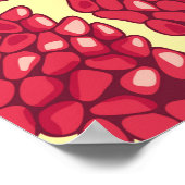 Pomegranaat naadloos patroon. poster (Hoek)