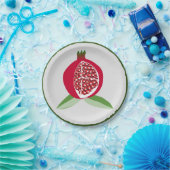 Pomegranaat Papieren Bordje (Feest)
