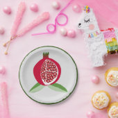 Pomegranaat Papieren Bordje (Feest)