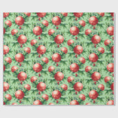 Pomegranaat Patroon Cadeaupapier (Vlak)