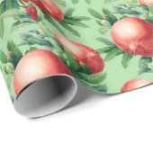 Pomegranaat Patroon Cadeaupapier (Rol Hoek)