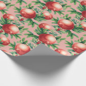 Pomegranaat Patroon Cadeaupapier (Hoek)