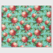 Pomegranaat Patroon Cadeaupapier (Vlak)