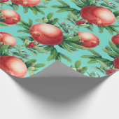 Pomegranaat Patroon Cadeaupapier (Hoek)