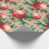 Pomegranaat Patroon Cadeaupapier (Hoek)