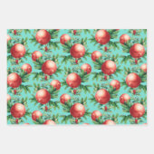 Pomegranaat Patroon Inpakpapier Vel (Voorkant)