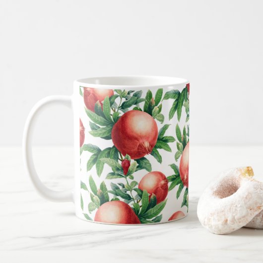 Pomegranaat Patroon Koffiemok (Met donut)