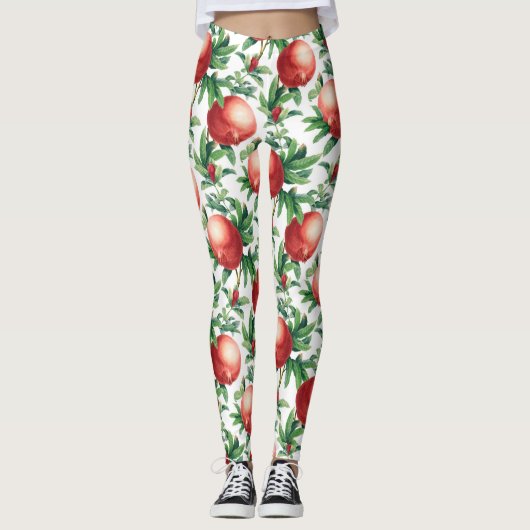 Pomegranaat patroon leggings (Voorkant)