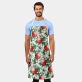 Pomegranaat Patroon Schort (Gedragen)