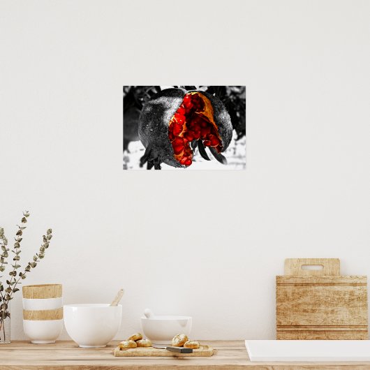 Pomegranaat Poster (Keuken)
