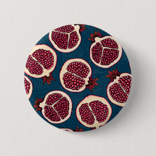 Pomegranaat Ronde Button 5,7 Cm