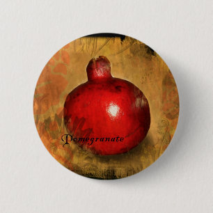 Pomegranaat Ronde Button 5,7 Cm