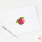Pomegranaat Ronde Sticker (Envelop)