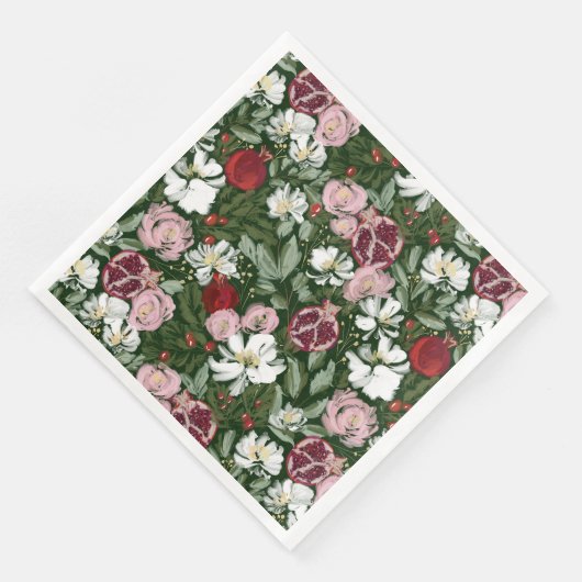 Pomegranaat Servet (Hoek)