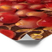 Pomegranaat, Sinaasappel en mint Poster (Hoek)