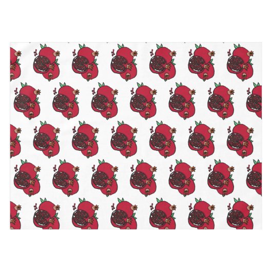 Pomegranaat Tafelkleed (Voorkant (Horizontaal))