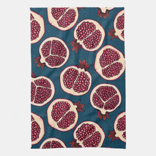 Pomegranaat Theedoek (Verticaal)