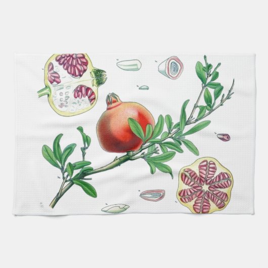 Pomegranaat Theedoek (Horizontaal)