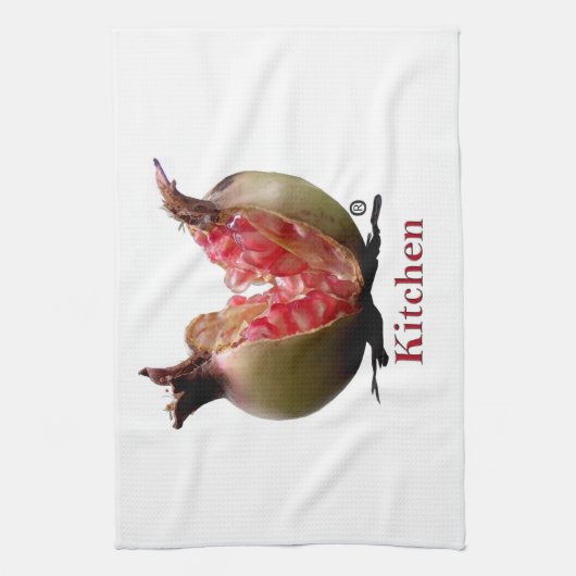 Pomegranaat Theedoek (Verticaal)