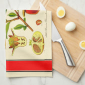 Pomegranaat Theedoek (Quarter Fold)