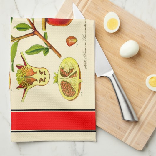 Pomegranaat Theedoek (Quarter Fold)