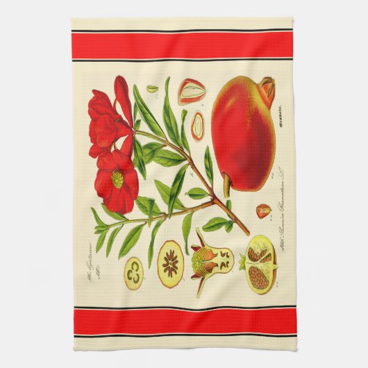 Pomegranaat Theedoek (Verticaal)