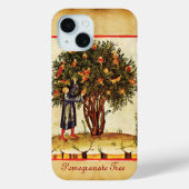 POMEGRANAAT TREE ANTIEK PARCHMENT Case-Mate iPhone CASE (Achterkant)