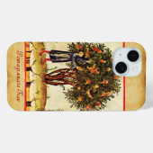 POMEGRANAAT TREE ANTIEK PARCHMENT Case-Mate iPhone CASE (Achterkant (horizontaal))