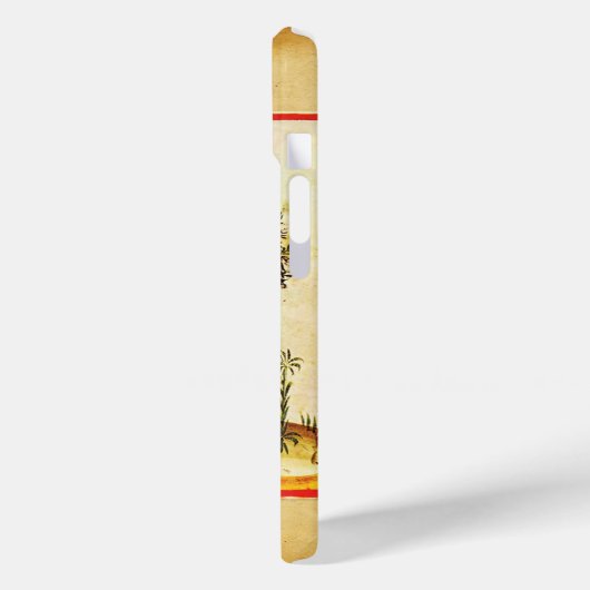 POMEGRANAAT TREE ANTIEK PARCHMENT Case-Mate iPhone CASE (Achterkant / Links)